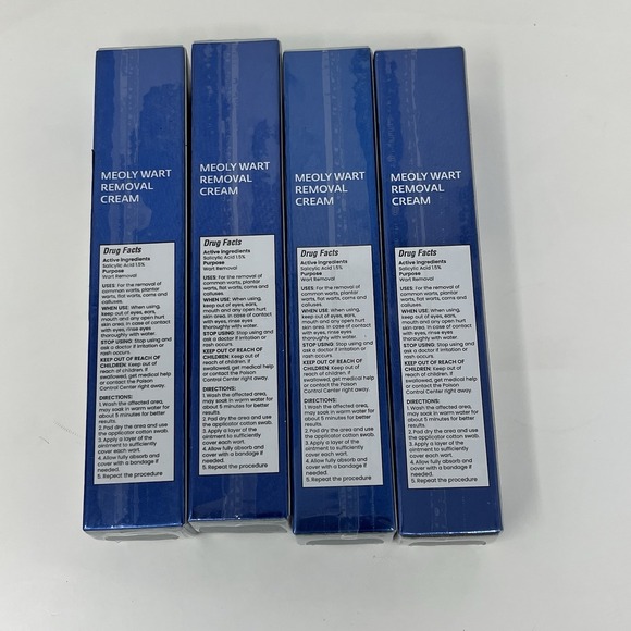 Lot of 4 MEOLY Wart Remover Ointment Fast Acting Cream Salicylic Acid EXP 2028 - Picture 6 of 6